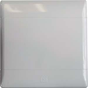 CBI 4x4 Grid Plate Blank White