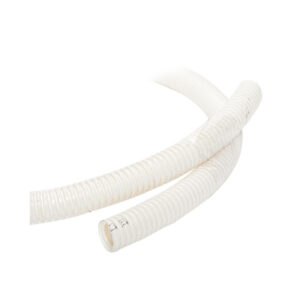 Convoluted Tubing - Medium Duty 20MM PVC Flexible White