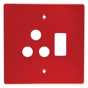 Classic Single STD Switched Steel Socket Coverplate