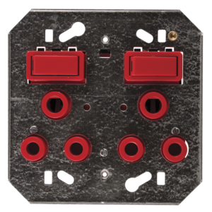 Classic Double Monoblock Dedicated Switched Socket on Yoke