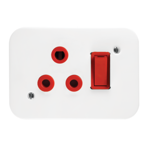 Classic Industrial Single Dedicated Socket 164-4 Switched on Surface Box