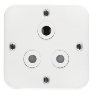 Classic Industrial Single Unswitched STD Socket 164-1 on 75x75 Surface Box