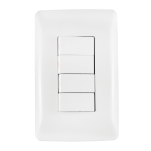 Diamond 4 Lever 1 Way Switch on 2x4 Yoke with Coverplate