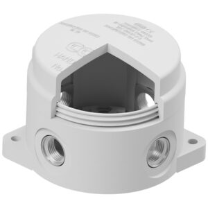 Utility Grey 4 Way X M20 Junction Box Size 0/1 IP68
