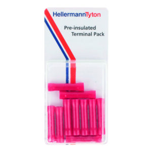 Pre-Insulated Butt Terminals Red (24.2 x 4)
