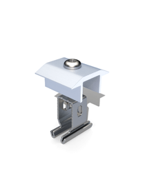 End Clamp+ 30 - 50mm Silver