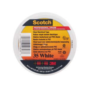 Scotch Vinyl Electrical Tape 35-3M WHITE