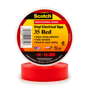 Scotch Vinyl Electrical Tape 35 -3M RED