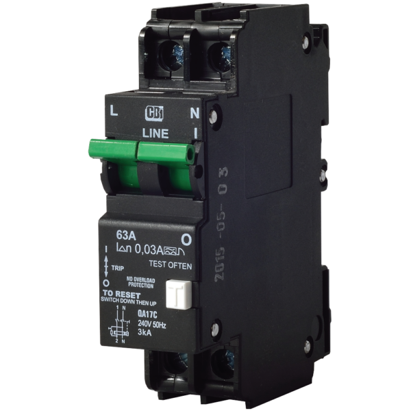 CBI Single Phase without Overload Protection QA17C63 63A