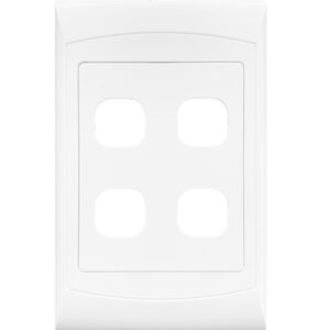 Horizon 4X2 4L Grid Plate White