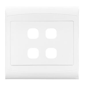 Horizon 4X4 4L Grid Plate White