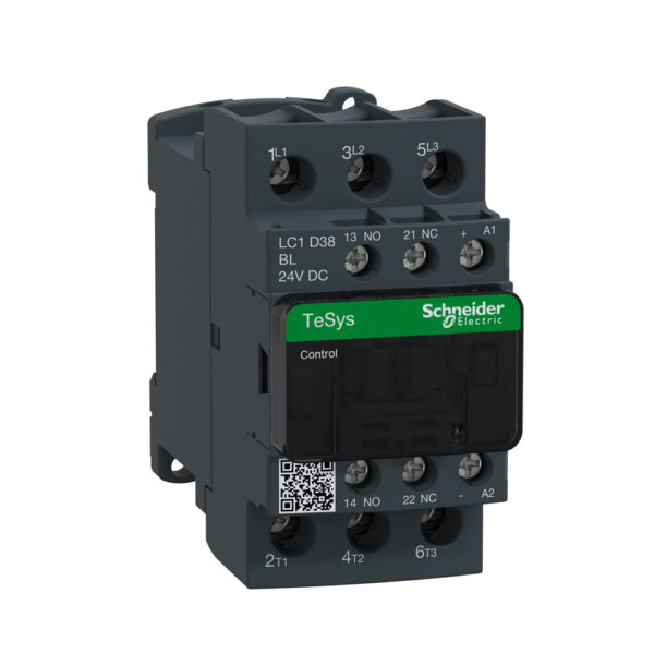 3P CONT 38A AC3 18.5KW 1NO 1NC 24VDC LC