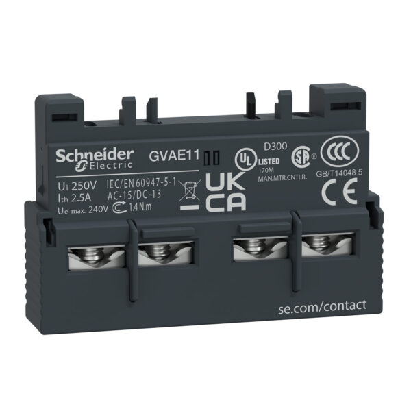 GV2 GV3 AUXILIARY N/O N/C TOP