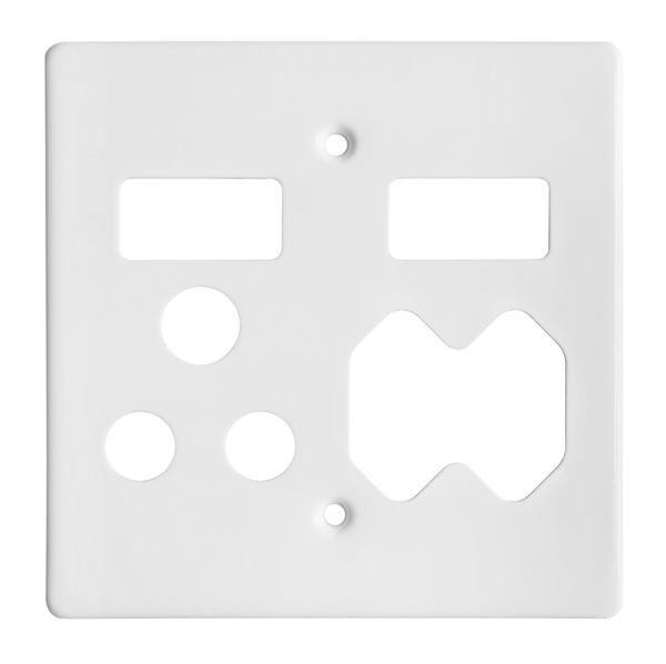 Classic 4X4 Combo SSO Cover Plate White