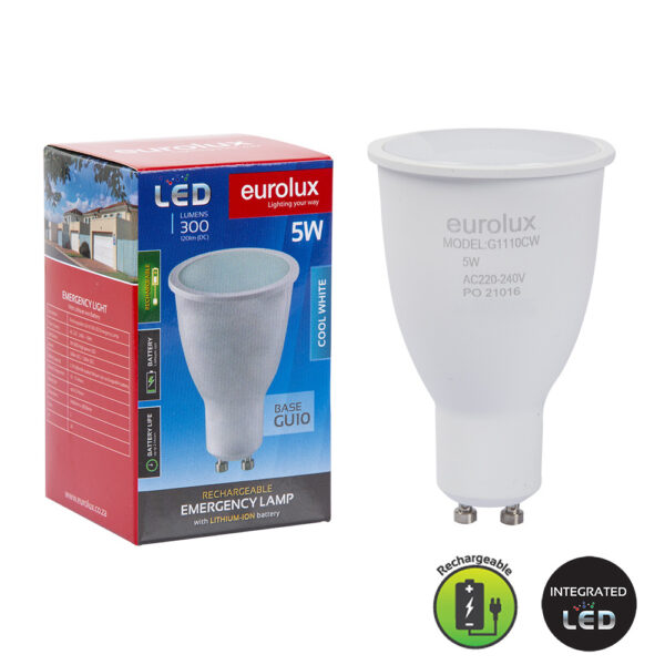 Eurolux Backup GU10 5W c/w G1110CW